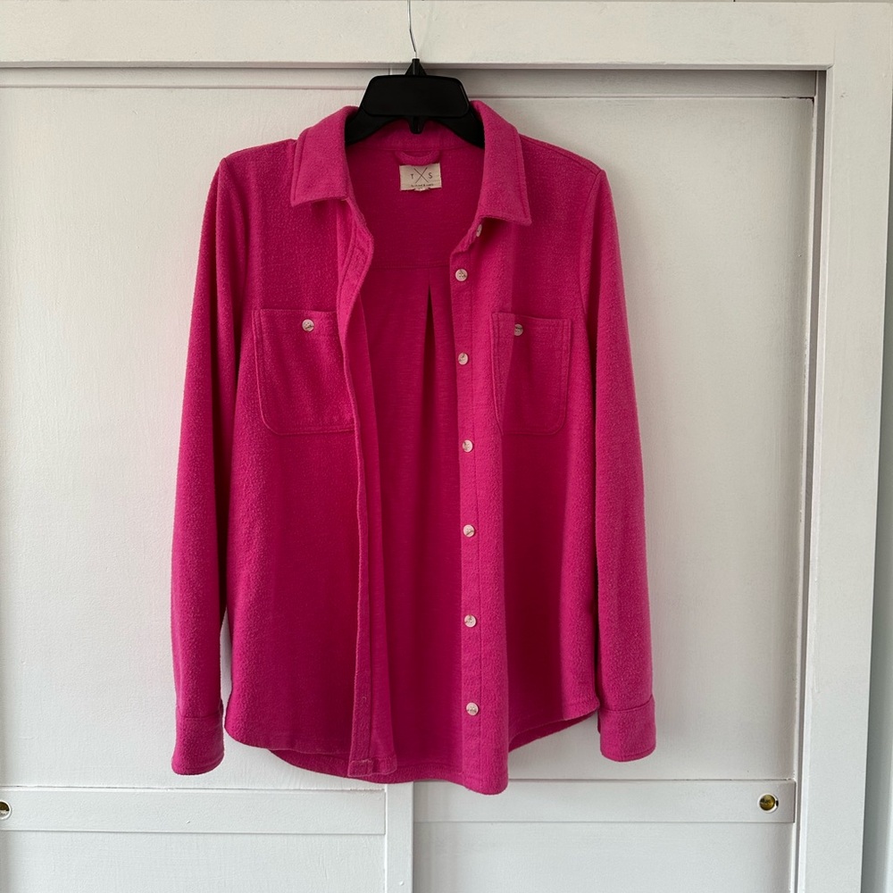 Fun Fuchsia Woman’s Button-Up • Size Small - Picture 2 of 6